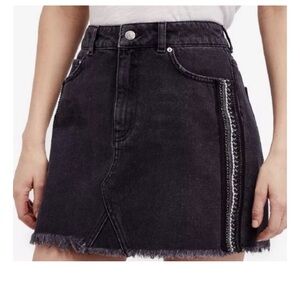 Free people denim skirt